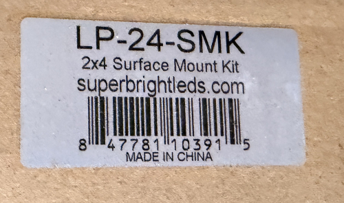 (2) LP-24-SMK SURFACE MOUNT KITS.