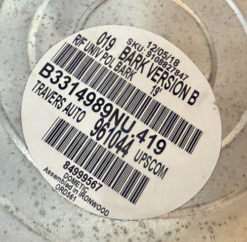 BARK VERSION B 19' UNIVERSAL POLY AWING FOR RV - NEW IN CONTAINER