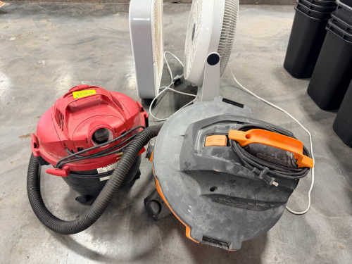 (2) SMALL SHOP VACS