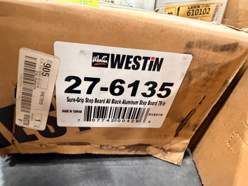 27-6135 WESTIN SURE-GRIP STEP BOARD ALL BLACK ALUMINUM STEP BOARD 79 IN