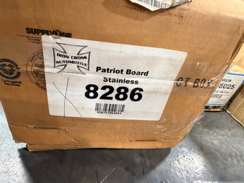 IRON CROSS AUTOMOTIVE PATRIOT BOARD STAINLESS 8286.