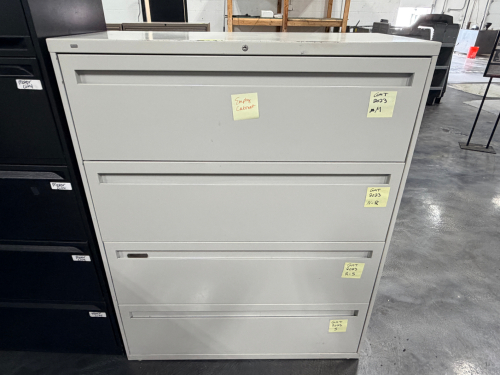 FOUR DRAWER LATERAL FILE CABINET ( TAN )