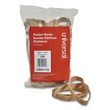 (2) BAGS OF RUBBER BANDS