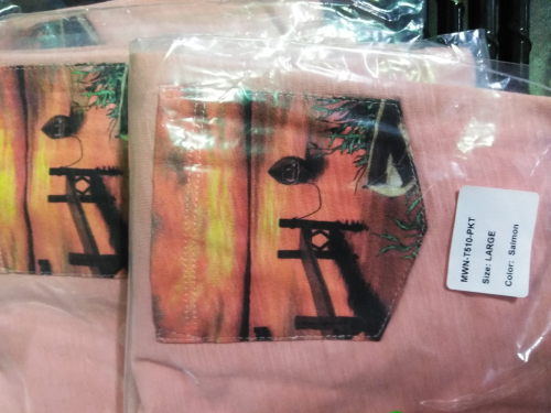 (4) SHIRTS WITH DECORATIVE POCKET