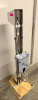 ECOCARE PERSONNEL HYGIENE SYSTEMS ECOCARE NTFS HANDS-FREE SANITIZING STATION. STAINLESS STEEL FLOOR-MOUNT UNIT WITH INTEGRATED DISPENSING SYSTEM AND FOOT PEDAL ACTUATION.