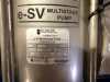 GOULDS WATER TECHNOLOGY E-SV MULTISTAGE VERTICAL INLINE PUMP ASSEMBLY WITH ELECTRIC MOTOR, FLANGED CONNECTIONS, STAINLESS STEEL PUMP SECTION, AND INCLUDED INSTRUCTION MANUAL. - 3
