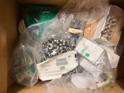 (1) BOX OF ASSORTED HARDWARE.