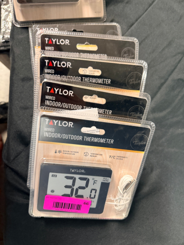 (5) TAYLOR WIRED INDOOR / OUTDOOR THERMOMETERS