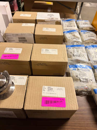 (4) STAINLESS STEEL SANITARY AIR RELIEF VALVE WITH CLAMP CONNECTION AND EPDM SEAL.