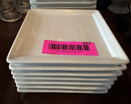 (30) 5.5" SQUARE CHINA PLATES