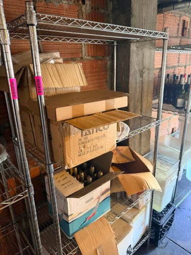 36" FIVE TIER WIRE RACK.