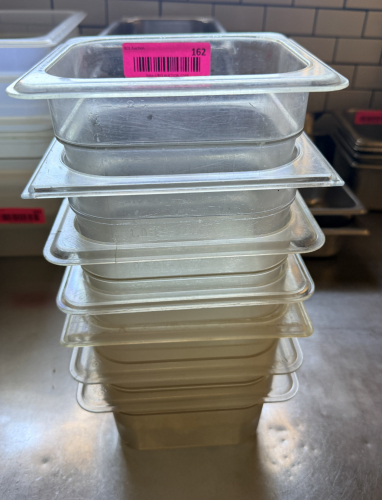(6) 1/6TH SIZE PLASTIC INSERTS
