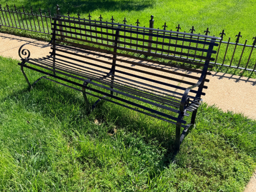60" HEAVY DUTY WROUGHT IRON PARK BENCH