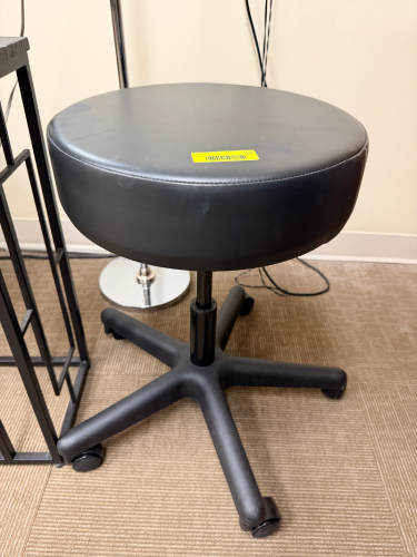 BLACK SWIVEL MEDICAL EXAM ROOM STOOL