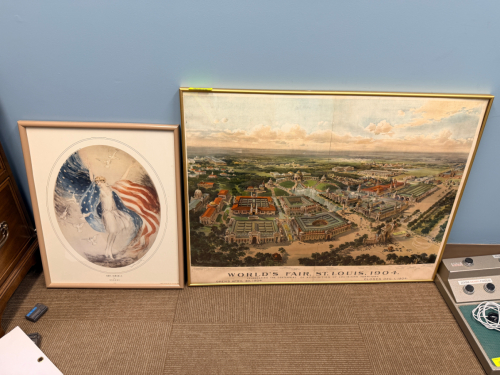 (2) FRAMED PRINTS.