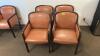 (4) WOODEN FRAMED CHAIRS
