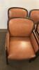 (4) WOODEN FRAMED CHAIRS - 2
