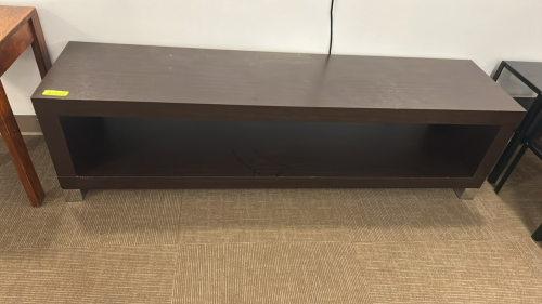 (1) DARK BROWN TV STAND
