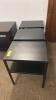 (3) BLACK SIDE TABLES - 3