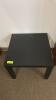 (1) BLACK SIDE TABLE - 2