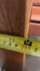 (1) GOLDEN BROWN 5 SHELF BOOK SHELF - 4