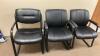 (3) ASSORTED BLACK OFFICE CHAIRS
