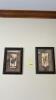(2) FRAMED DECRETIVE FLORAL PRINTS