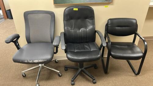 (3) ASSORTED OFFICE CHAIRS