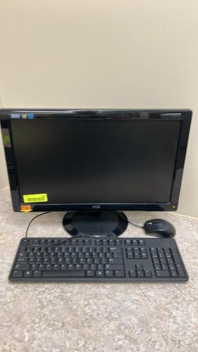 (1) AOC MONITOR WITH KEYBOARD AND MOUSE