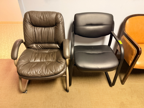 (2) ASSORTED OFFICE ARM CHAIRS