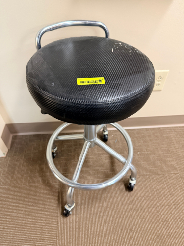 BLACK SWIVEL MEDICAL EXAM ROOM STOOL