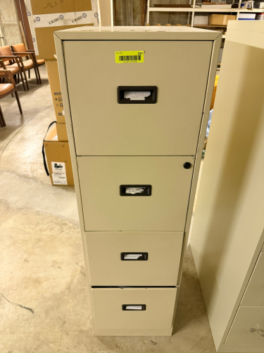FOUR DRAWER METAL FILE CABINET