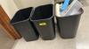 (3) TRASH CANS