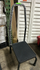 (1) BLACK STEP STOOL WITH HAND RAIL