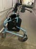 (1) NOVA TRAVELER 3 WHEEL ROLLING WALKER IN SKY BLUE - 2