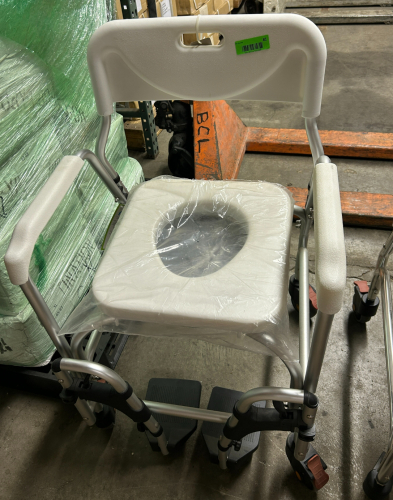 (1) NOVA SHOWER COMMODE WITH WHEELS