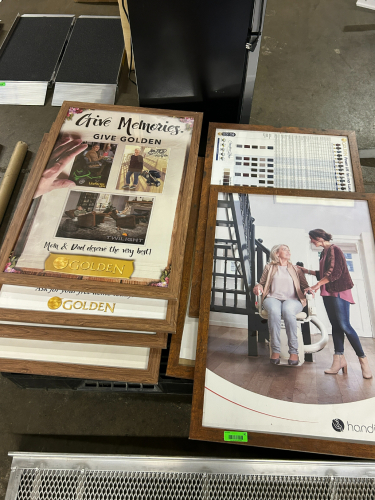 (1) LOT OF ASSORTED WOODEN FRAMED PICTURES AS SHOWN
