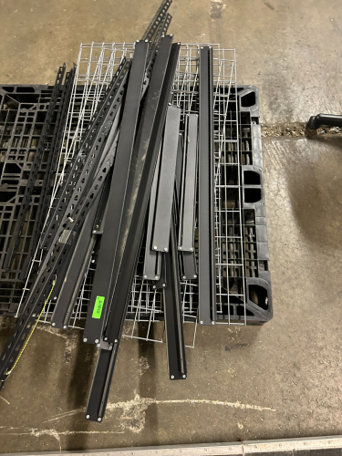 (1) DISASSEMBLE SHELVING UNIT AS SHOWN