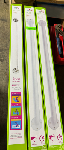 (6) ASSORTED LOT OF NOVA WALL GRAB BARS