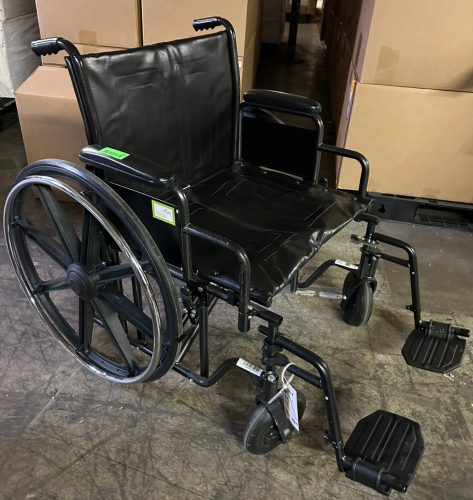 (1) BLACK WHEEL CHAIR