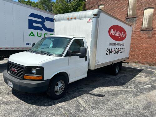 2015 GMC SIERRA 15 FOOT LONG BOX TRUCK WITH RAMP