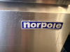 NORPOLE 90" THREE DOOR REFRIGERATED SANDWICH PREP COOLER. - 5