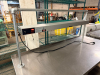 60" X 30" ALL STAINLESS TABLE W/ RISER 48" HEAT LAMP. - 2