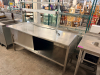 60" X 30" ALL STAINLESS TABLE W/ RISER 48" HEAT LAMP. - 5