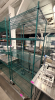 36" X 24" FOUR TIER POLY COATED SHELF ( ON CASTERS )