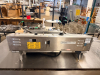 BELSHAW ADAMATIC DONUT ROBOT MARK II AUTOMATIC DONUT FRYER WITH ACCESSORIES. STAINLESS STEEL CONSTRUCTION WITH CONVEYOR FRYING SYSTEM, INCLUDES DEPOSITOR HEAD, HOPPER, PRODUCT TRAY, AND ADDITIONAL ACCESSORY - 11