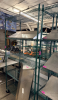 48" X 24" FOUR TIER POLY COATED SHELF ( ON CASTERS ) - 2