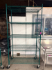 48" X 24" FOUR TIER POLY COATED SHELF ( ON CASTERS ) - 2