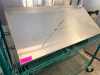 JOHN BOOS 48" STAINLESS WALL SHELF W/ BRACKETS.