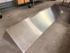 JOHN BOOS 72" STAINLESS WALL SHELF W/ BRACKETS.